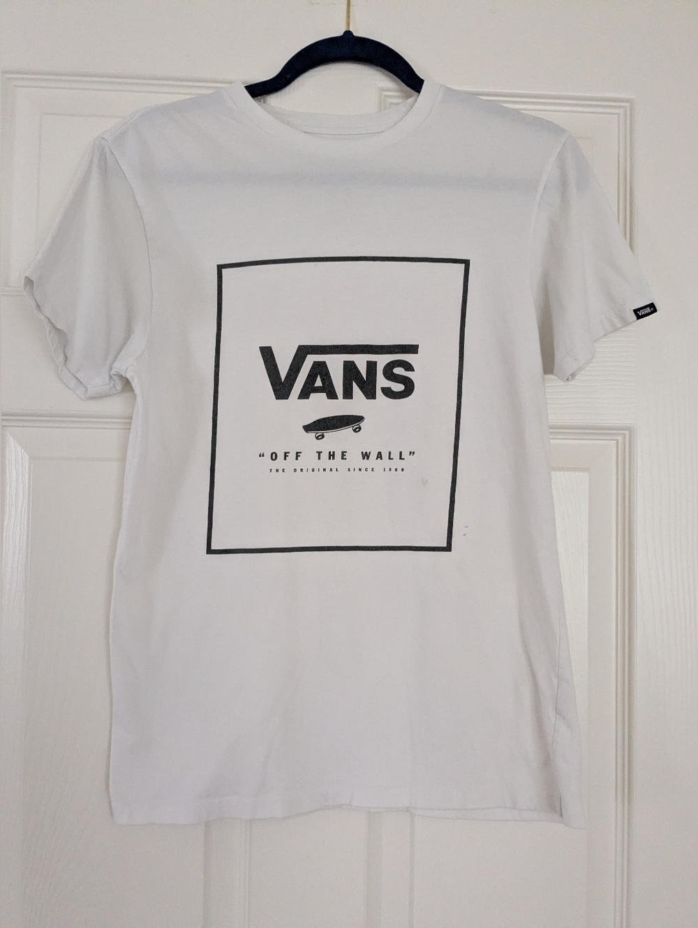 Vans White 'Off The Wall' Logo T-Shirt